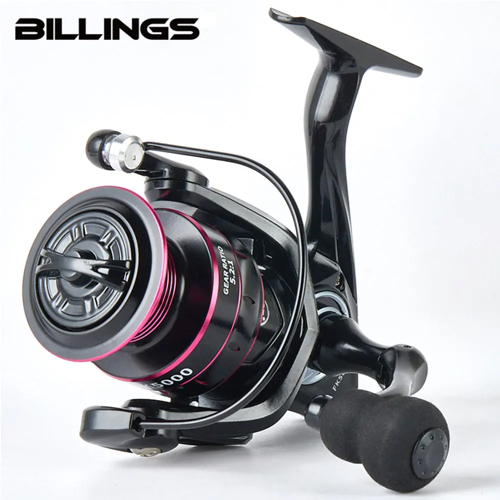 BILLINGS Spinning Fishing Reel FK1000-7000 Model Fishing Reel 5.2:1 Gear Ratio Fishing Reel Suitable for fresh water