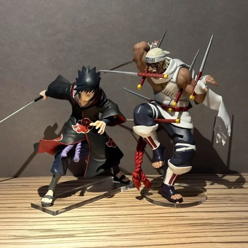 반다이 오리지널 반프레스토 나루토 진동 스타 호크스 우치하 사스케 IV 킬러 비 애니메이션 액션 피규어 모델 장난감 생일 선물