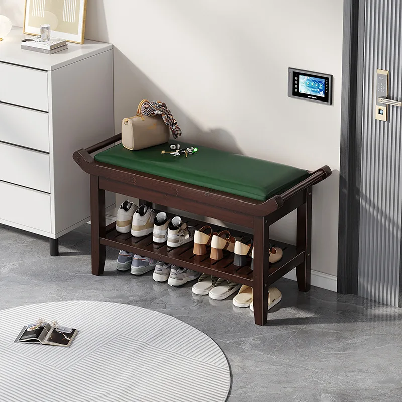 Moderne Schuhaufbewahrungsbank mit Sitzfläche, multifunktionales Schuhregal mit weichem Kissen für Flur/Wohnzimmer, Wohnmöbel