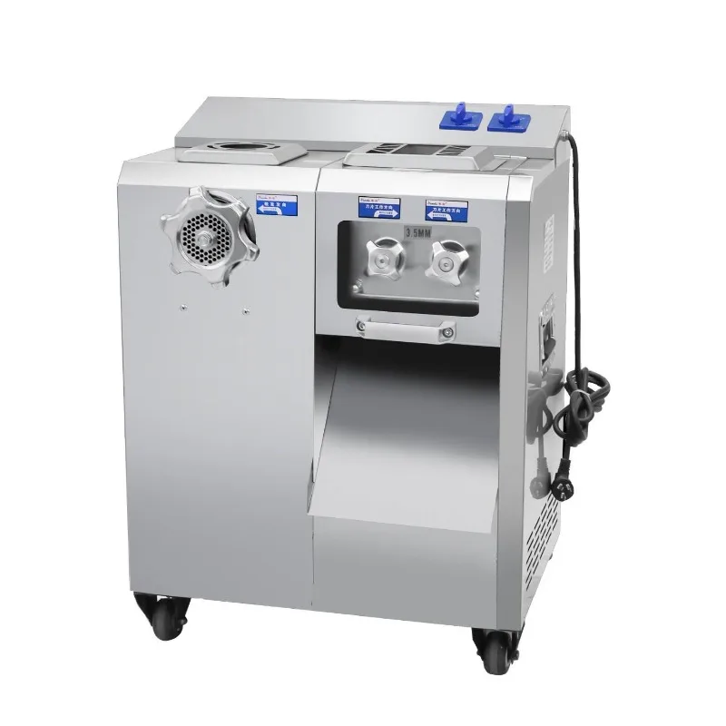 

Commercial Multifunctional Meat Mincer Slicer Heavy Stainless Steel Electric Meat Grinder With Sausage Stuffer For Butcher Shop