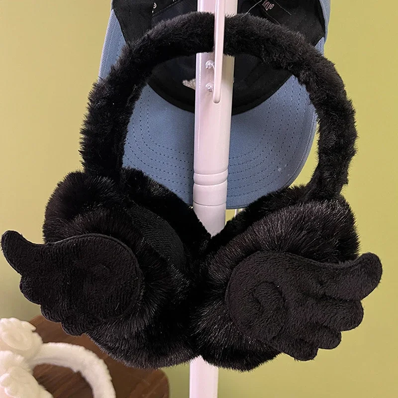 Y2K Angel Wing Morbido Peluche Orecchio Mantieni Più Caldo Paraorecchie Invernali Per Le Donne Esterno Paraorecchie Protezione Copri Orecchio
