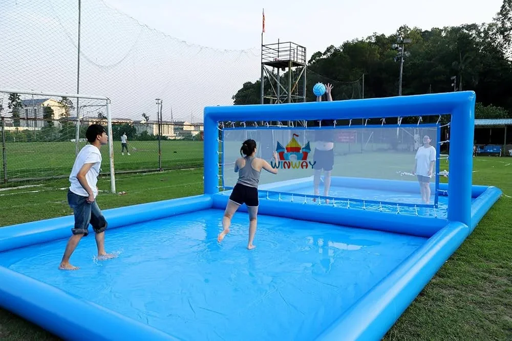 inflatable volleyball pool court volleyball swimming pool inflatable football pitch water volleyball inflatable