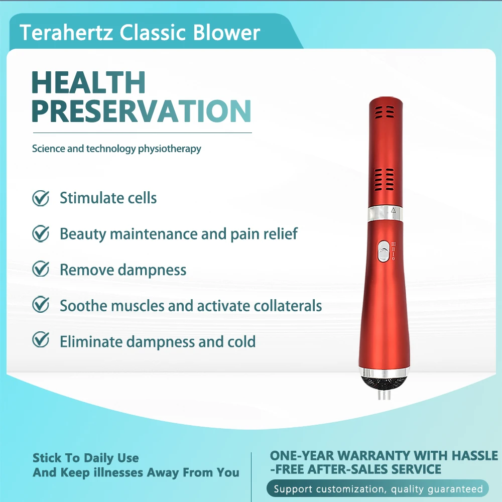 Terahertz Therapy Wand Classic 4.0 Pain Relief Device Hot Air Blue Light Wave Machine THZ Energy Iteracare Pain Relief Blower
