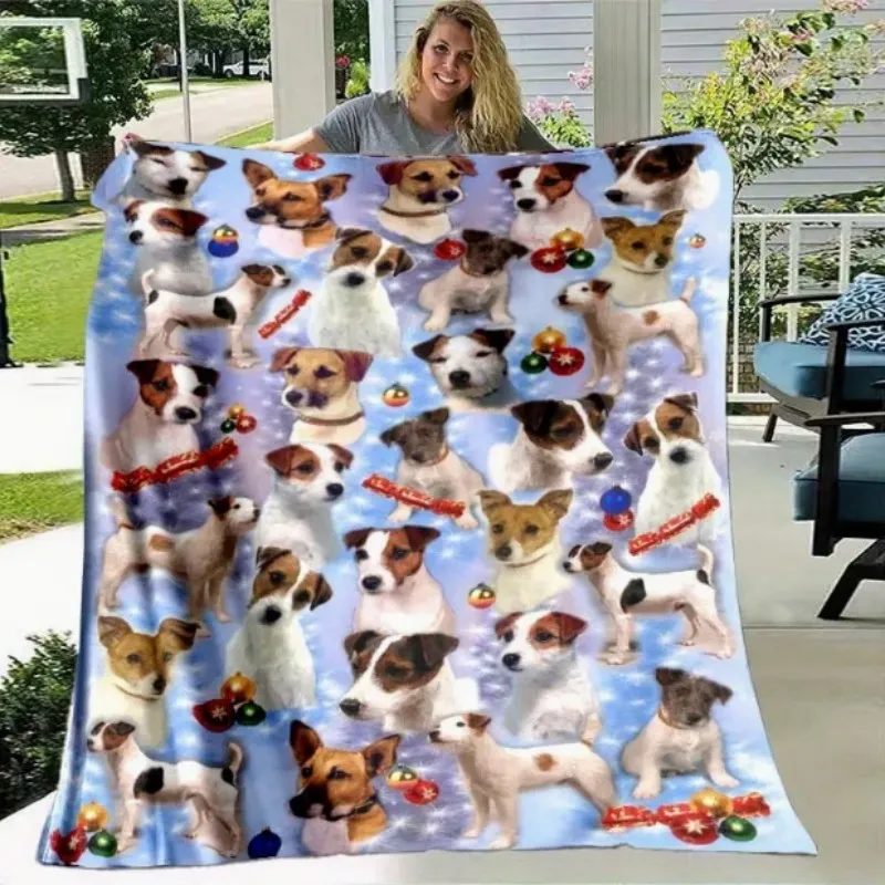 فيكاما بارسونز راسل تيري الكلب لطيف الكلب نمط بطانية ، بطانية الحيوانات الأليفة ، بطانية الكلب ، ديكور المنزل ، بطانية الحيوانات الأليفة على السرير #1