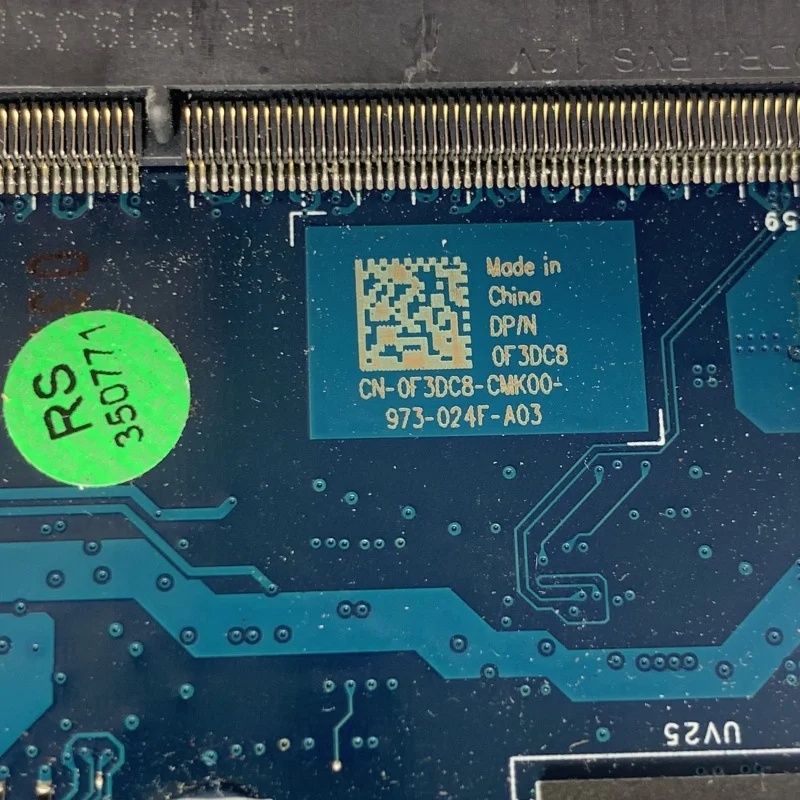 

Материнская плата для ноутбука Dell 9570 CN-0F3DC8 0F3DC8 F3DC8 W/SR3YY I7-8750H DDP00/DDB00 LA-G341P N17P-G1-A1 GTX1050TI, 100% тест