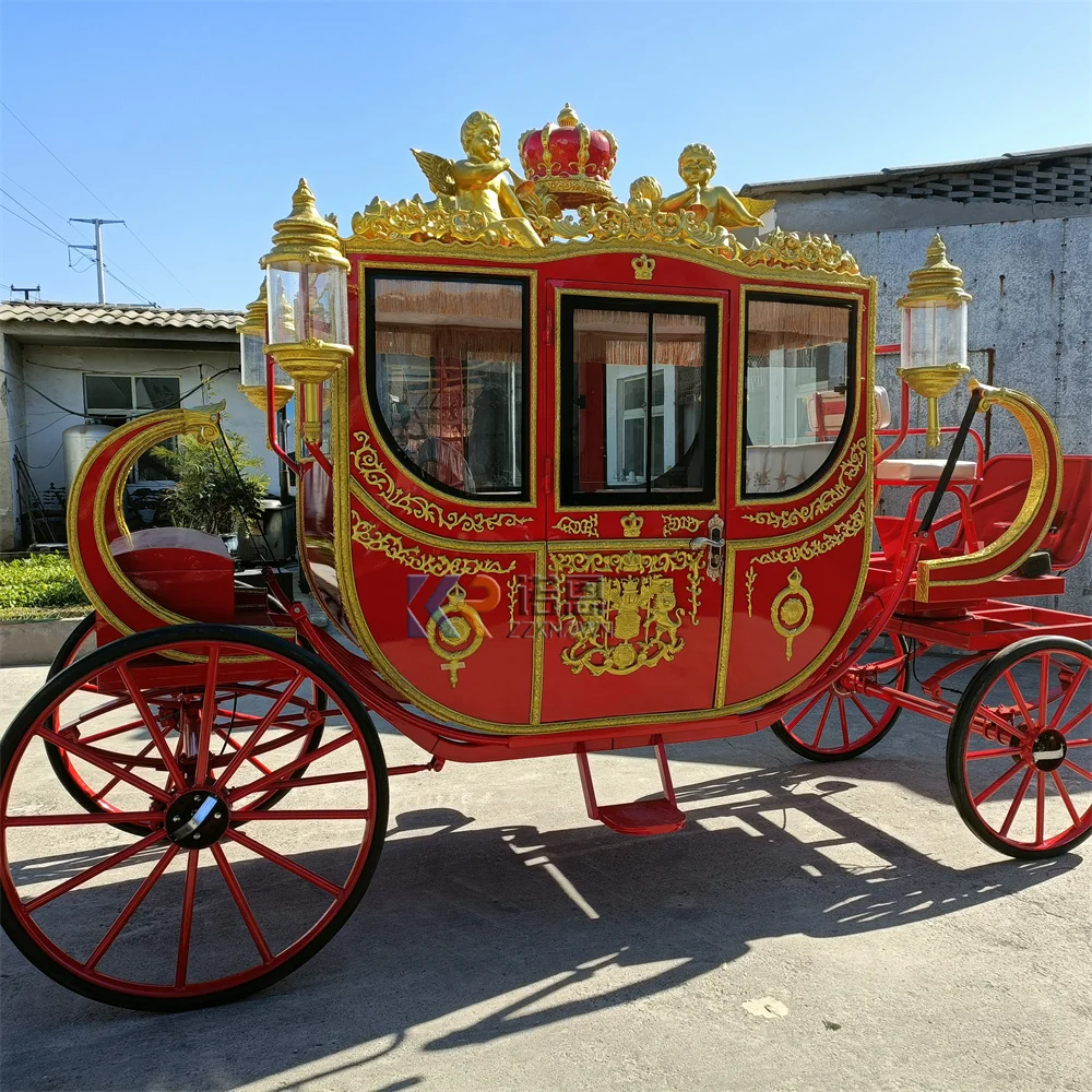 

Classic European Luxury Customizable Royal Carriage Electric Drive Quiet Operation Elegant Royal Design Royal Carriage For Event