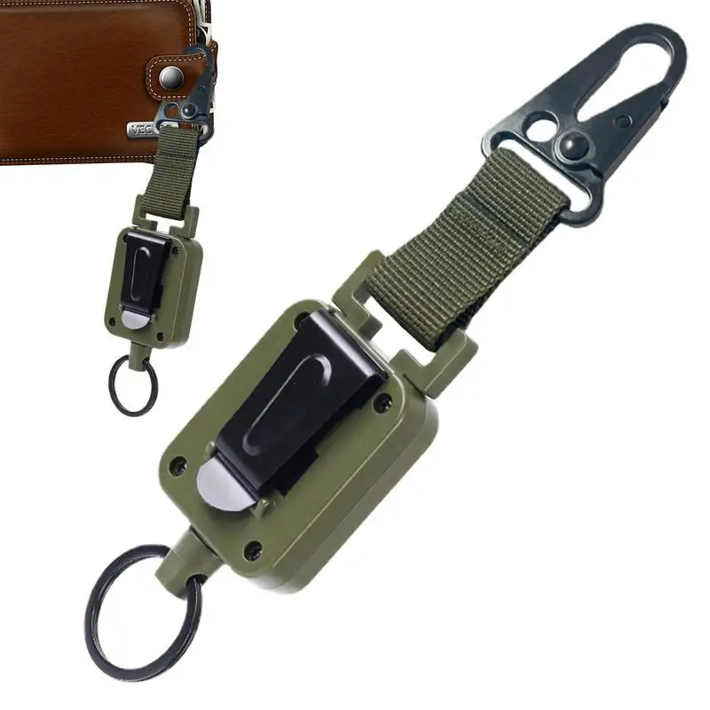 

Выдвижной удлинитель для ключей, уличный карабин, держатель для бейджа, анти-потерянные инструменты для кемпинга, портативный удлинитель для ключей для домашних путешествий