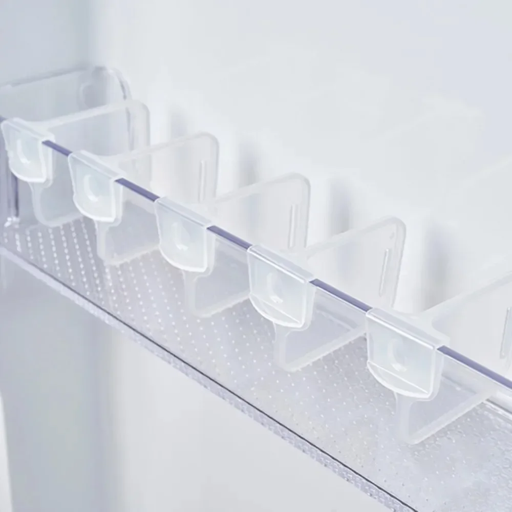 1/2/4/6/8pcs Refrigerator Storage Partition Board Retractable Plastic Divider Storage Splint Kitchen Bottle Can Shelf Organizer