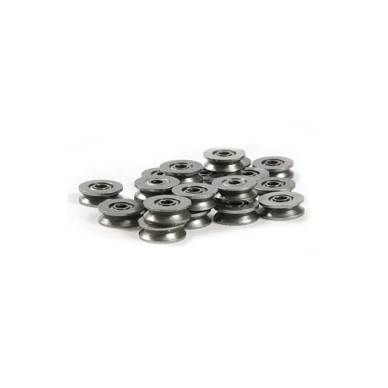 

20pcs Metal Sealed Guide Wire Line Track Deep V Groove Pulley Rail Ball Bearing V623ZZ