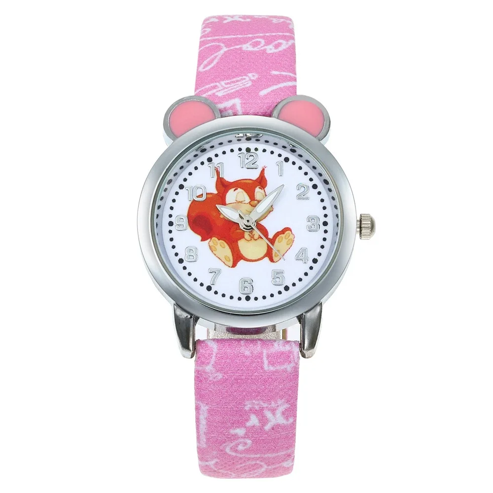 

New Fashion Kid Watches for Girls Boys Gift Cute Cartoon Squirrel Sport Watch for Kids Waterproof Quartz Wristwatch Dropshipping