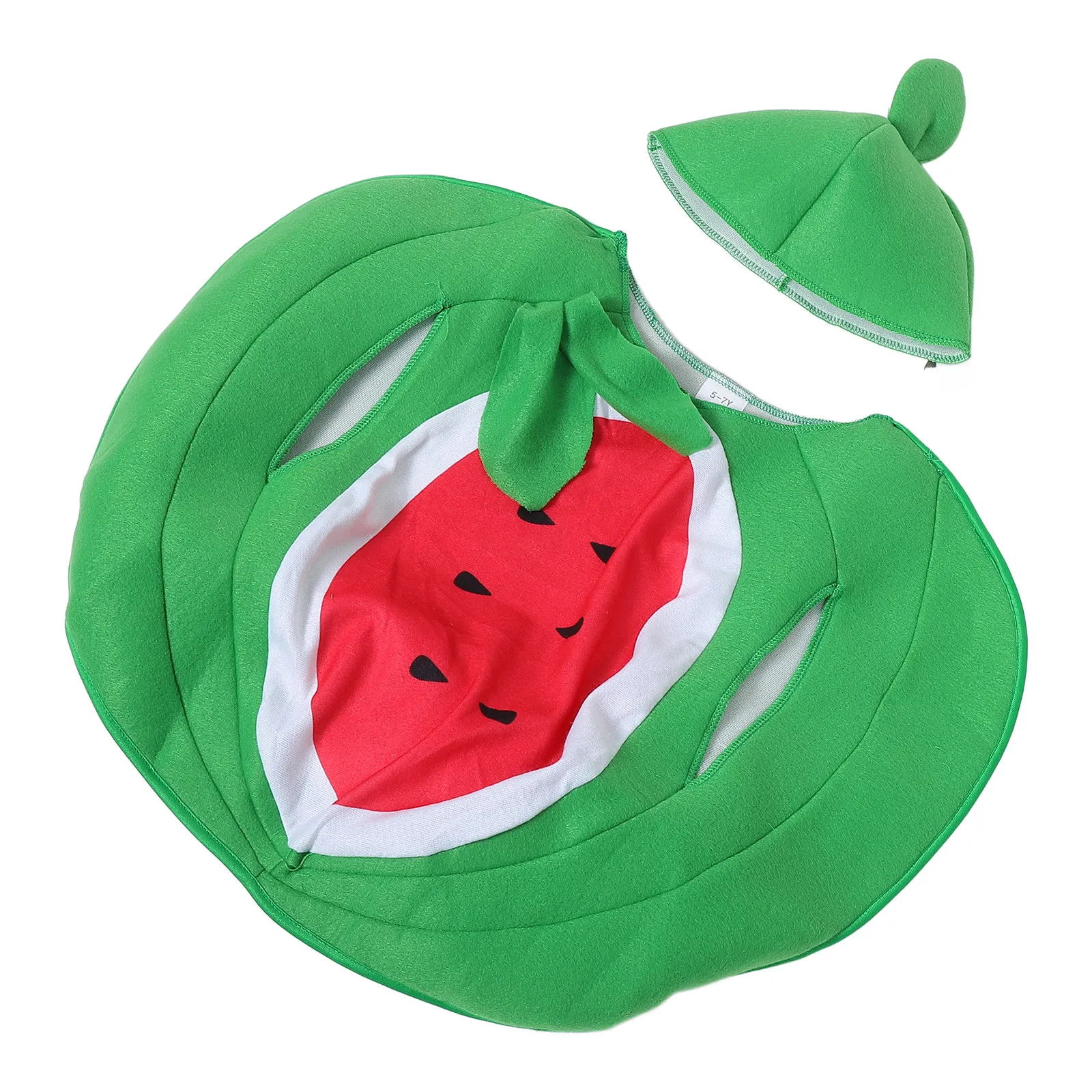 Kids Watermelon Costume Set for Children's Day – Fun Fruit-Themed Cosplay Outfit, Comfortable & Vibrant