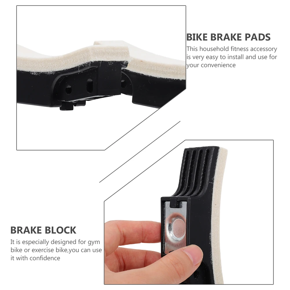 

Bike Brake Pads Black Replacement For Indoor Cycling Braking Disc Exercise Machine Friction Components Gym