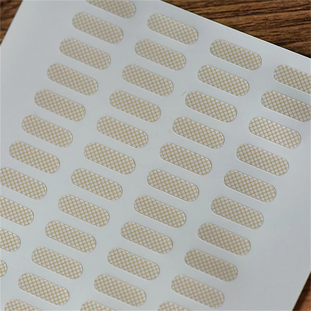 Adesivi in fibra impermeabile per palpebre 10 fogli Nastro autoadesivo invisibile per doppia palpebra in pizzo Adesivo per palpebre per trucco da donna