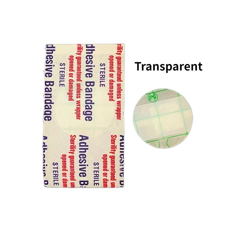 50pcs/set Transparent PU Round Band Aid PE Skin Color Circle Wound Plaster Hemostasis Patches  Dressing Bandages Strips