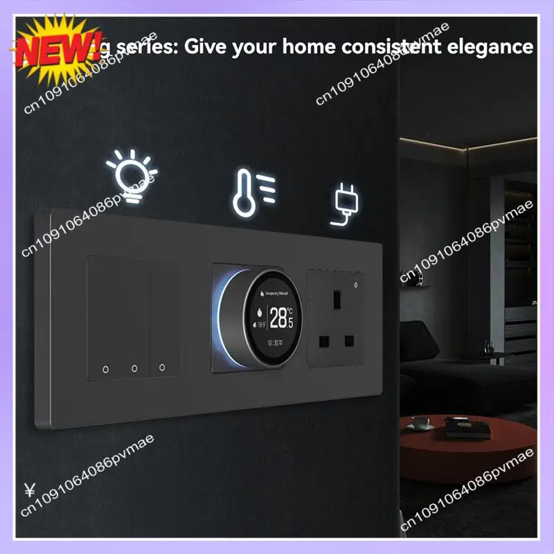 

T24C Tuya Zigbee умная ручка термостат водяной пол контроллер температуры работает с Alexa Google Home A