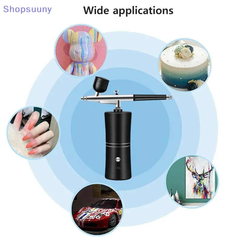 [SU]Portable Single Action Airbrush 0.3mm Nozzles Spray Pen For Model Cake Nail Car Painting Beauty Inkjet[SU]