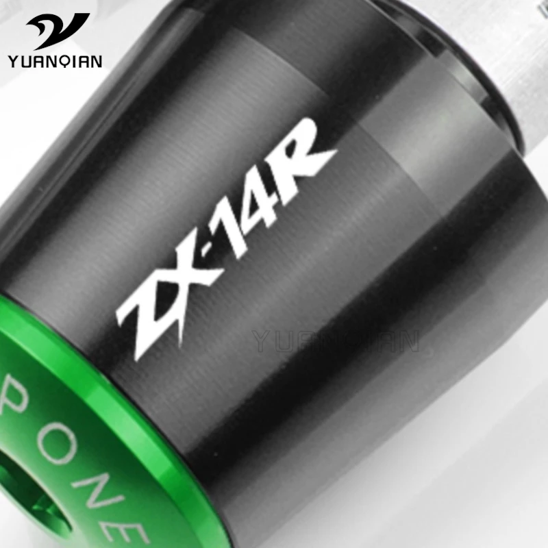 

For Kawasaki ZX14R ZX-14R 2006-2014 2015 2016 2017 Motorcycle Accessories 7/8" 22MM Handlebar Hand Grips Handle Bar End Cap