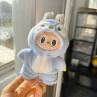 17cm Labubu Doll's Clothes The Monster Outfit Accessories Clothing DIY Kids Gift Little Penguin Cute For V1 V2