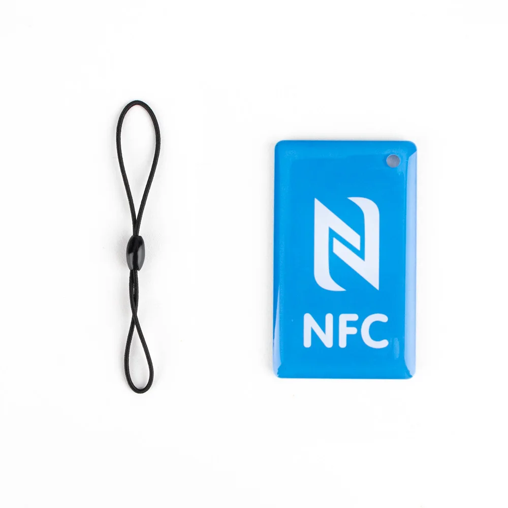 6pcs Rectangular 13.56MHz ISO14443A 144 Bytes NFC Ntag213 Epoxy Resin Tag Ntag 213 Smart Card Lable For All NFC Enabled Phone