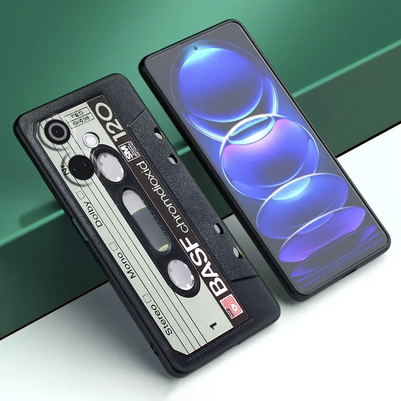 Classical Old Cassette Cartoon Cover Black Phone Case For OnePlus Nord CE3 Lite 3 12 11 2T N30 CE2 N300 N200 10 9RT ACE 2V Pro image 2