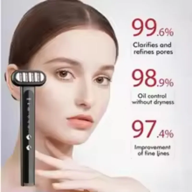 360° Face Eye Beauty Device EMS Microcurrent Facial Face Eyes Massager Wand Reduce Wrinkles Anti-Aging Skin Care LED Display