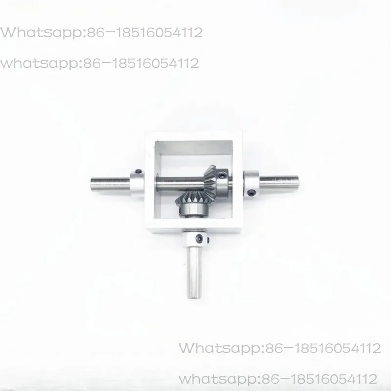 

90 Degree Right Angle Transmission Reversing Dual Output Shaft Bevel Gear Angle Converter Speed Ratio 1:1 Mechanical Module