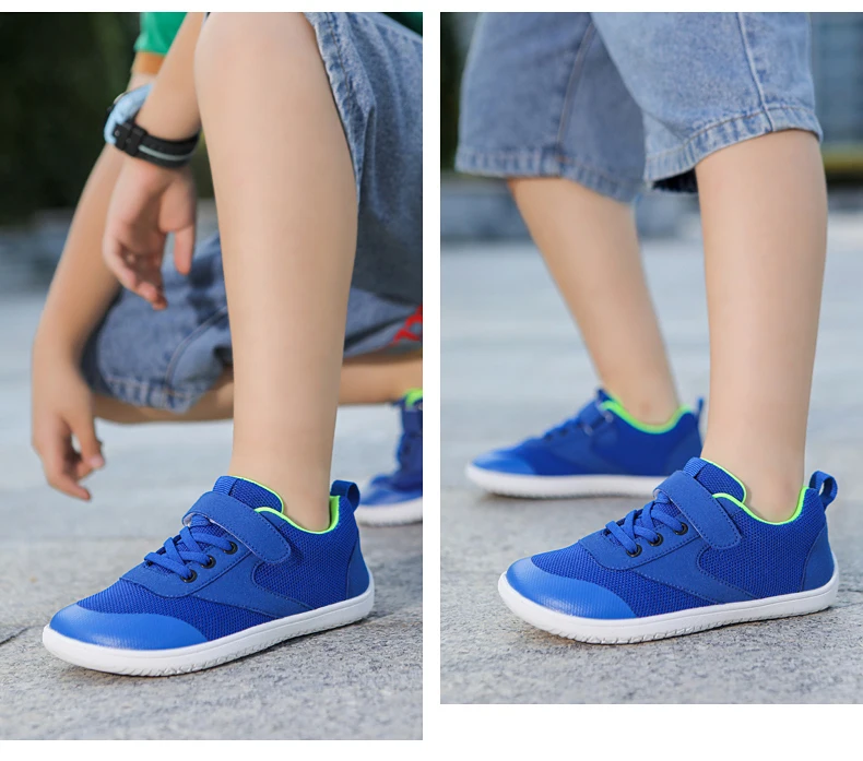 2024 New Style Suitable for Small/Medium/Large Kidsren's Outdoor Non-Slip Breathable Fly-Woven Lightweight Barefoot Shoes Casual Shoes Wide Last Shoes Running Sneakers-A002