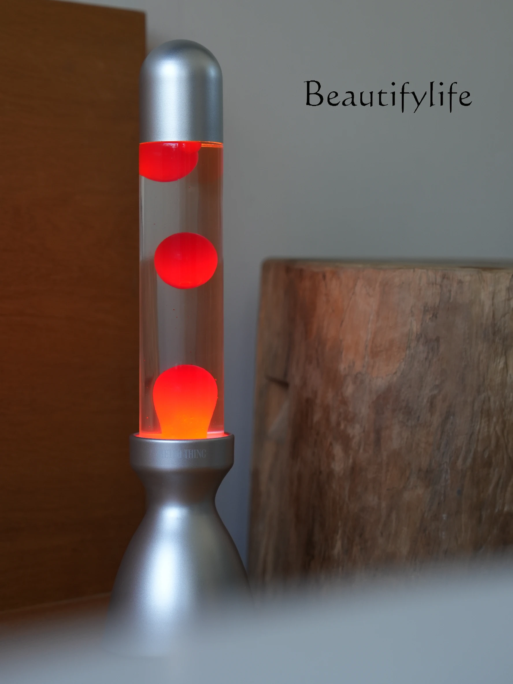 โคมไฟลอยตัว วบิซาดี้ สไตล์มินิมอล ตกแต่งโต๊ะทำงาน โคมไฟลาวา ให้แสงไฟสร้างบรรยากาศ