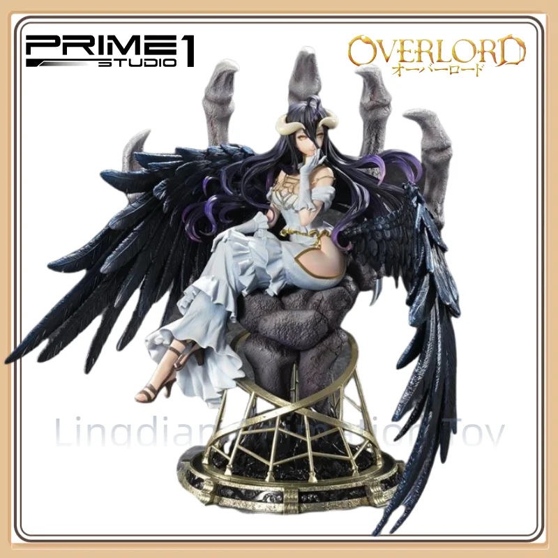 100% Original PMOVL-01 OVERLORD Pure White Devil Albedo 1/4 Scale Humanoid Anime Character Model Toy Gift