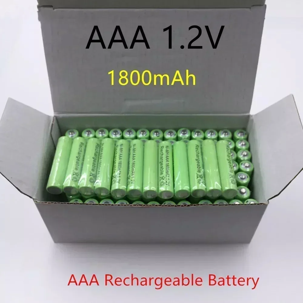 Baterai isi ulang kualitas tinggi, 4 ~ 20 buah 100% asli AAA 1800 mAh 1.2 V baterai AAA 1800 mAh Ni-MH dapat diisi ulang 1.2 V 3A