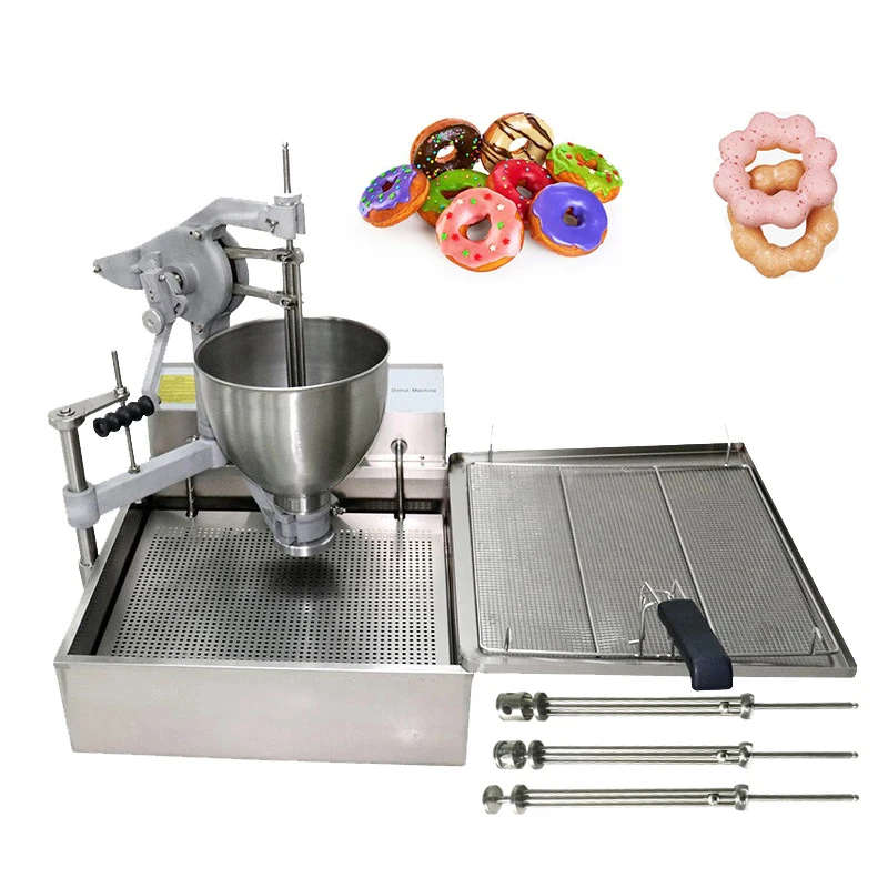 

Electric Desktop Manual Donut Making Machine Sweet Doughnut Fryer for Convenient Donut Production