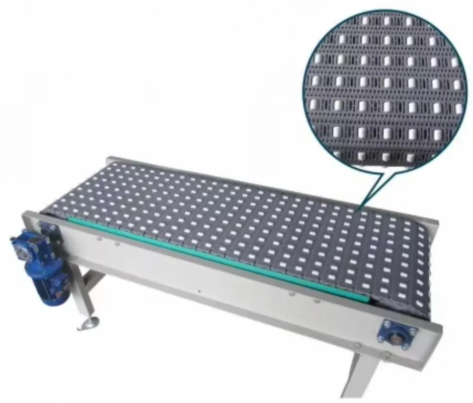 Industrial food-grade plastic modular belt conveyors for automated modular conveyor systems for packaging production lines