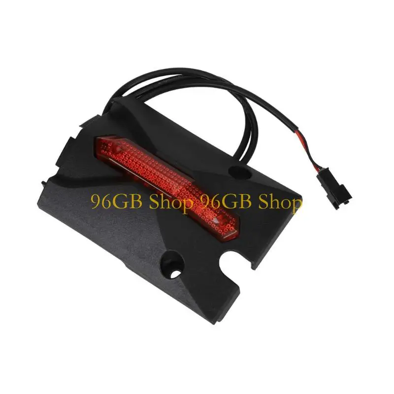 96GB Bright LED Safety Lights Suitable For Scooter Night Riding Wide Compatibility Shockproof Plastic Rainproof Construction