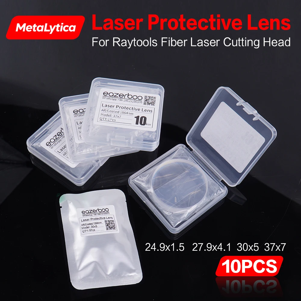 

Laser Protective Lens Optical Windows 27.9x4.1 37x7 15kw 24.9x1.5 30x5 Compatible with Bodor Raytools BM111 BM110 BM109 BM114S