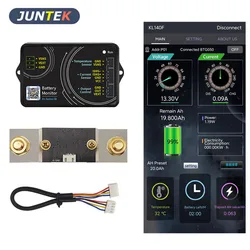 KL140F 0-120V 0-400A Monitor batteria Bluetooth Tester batteria Tensione Corrente VA Meter Batteria Coulomb Meter Indicatore di capacità