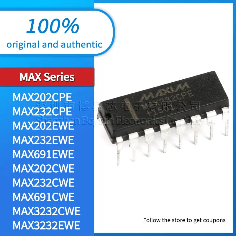 Оригинальный MAX202EWE MAX232EWE MAX691EWE MAX3232EWE MAX202CWE MAX232CWE MAX691CWE MAX3232CWE MAX202CPE MAX232CPE MAX3232CPE MAX3232CPE