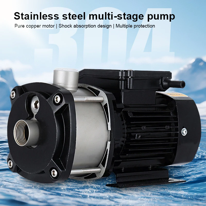 Stainless Steel Water Pump Multi-stage Centrifugal Pump CHM 380V Household Booster Pump Industrial Pipeline Circulation Pumps