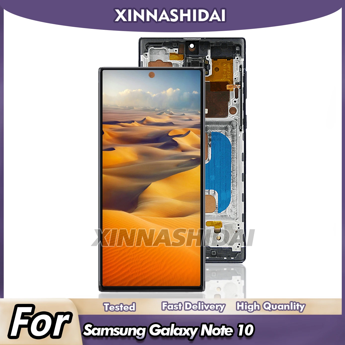 Pantalla TFT para Samsung Galaxy Note10, digitalizador de pantalla táctil para Samsung Note 10 N970 N970F N970FDS N9700 LCD con marco