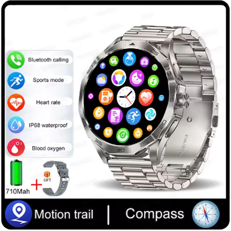 

1.85 "HD Display smartwatch 710 mah large battery Bluetooth smartwatch For realme GT6 VIVO S15 Samsung Galaxy A20 LG WING POCO