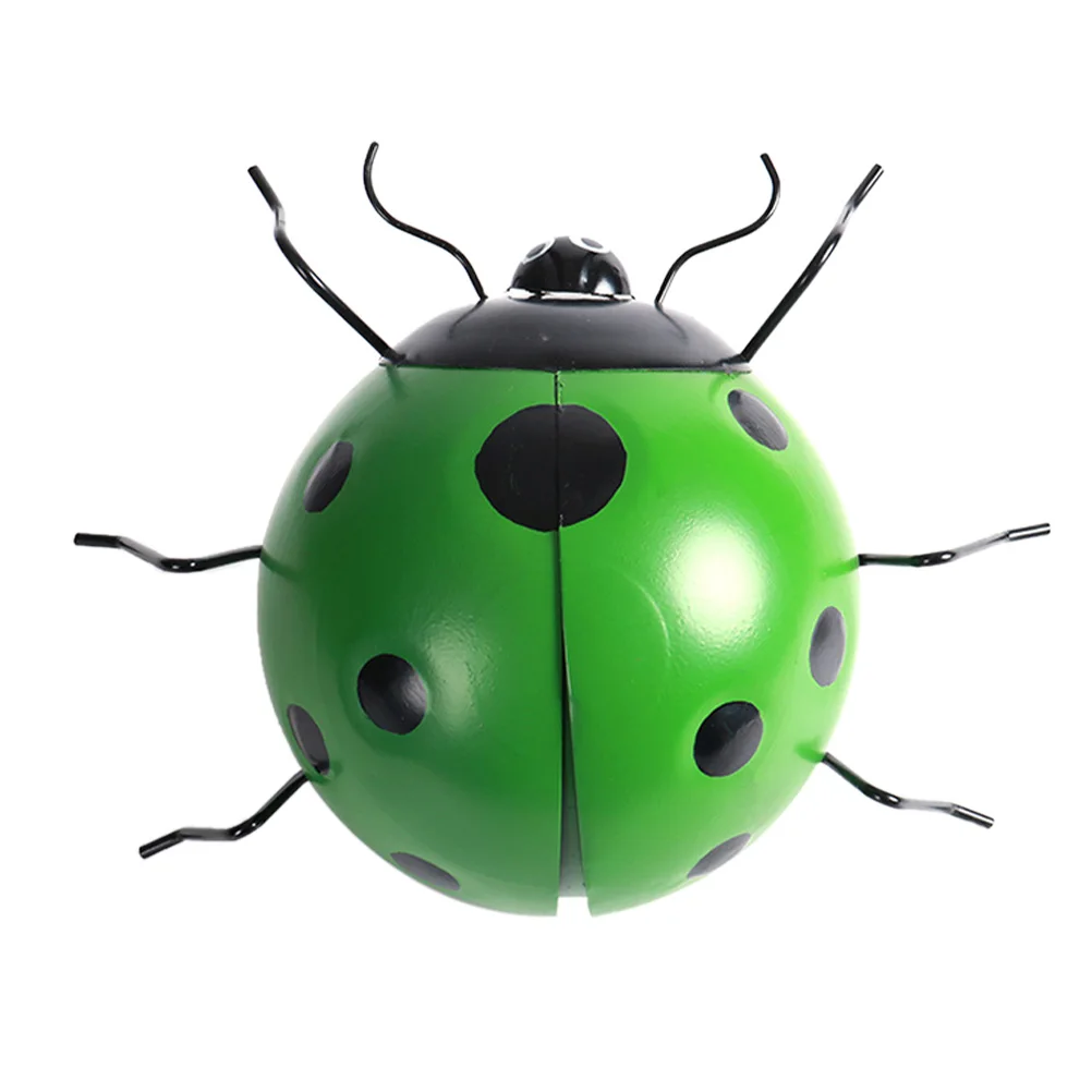 

1Pcs Durable Metal Ladybug Adornment Lively Garden Decor Holiday Gift Simulated Ladybug Garden Decor Holiday Gift