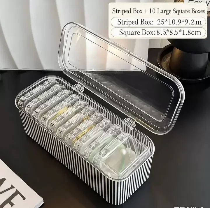 

Прозрачный акриловый ящик для хранения ногтей, пылезащитный влагостойкий органайзер для браслетов, ювелирных изделий, антиокислительный чехол