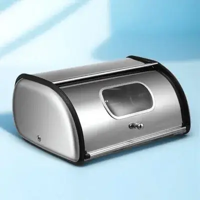 

Airtight Stainless Bread Organizer Prevents Moisture Maintains Freshness Multi-Purpose Container for Home Kitchen Use Bread Box
