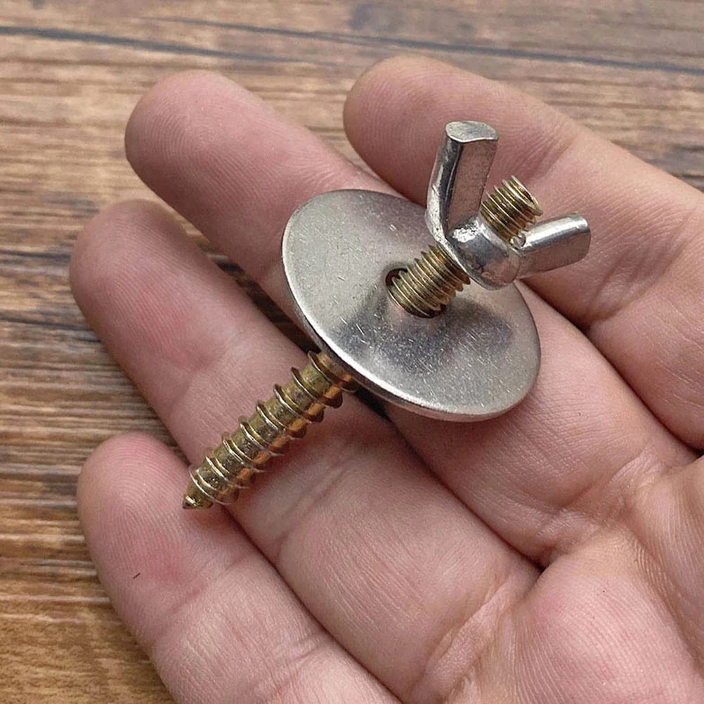 

8Sets Birdcage Fitting Screws Nuts Stainless Steel Hardwear Fix Parts for Bird Perch Stand Cage Accessories Screws and Nuts