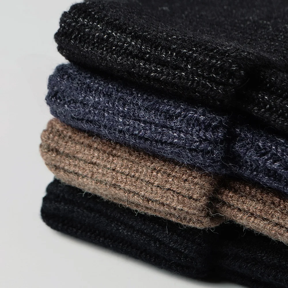 Winter Ear Protection Hat Thickened Rabbit Fleece Men's Outdoors Riding Warm Ear Mask Cover Beanies Knitted Plush Cap Cold-proof