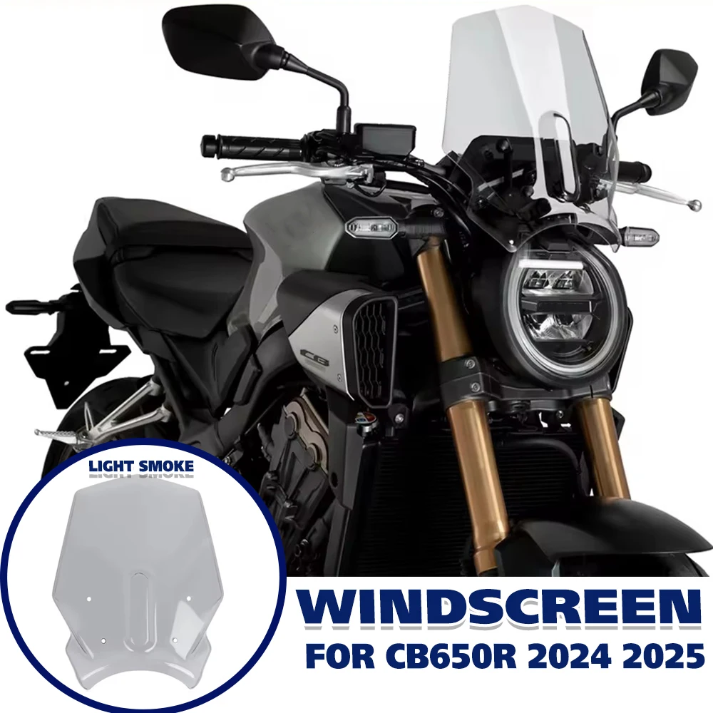 

Мотоциклетный передний воздушный поток, спойлер, ветровое стекло для Honda CB650R CB 650R CB 650 R 2024 2025 + ветровой дефлектор, козырек