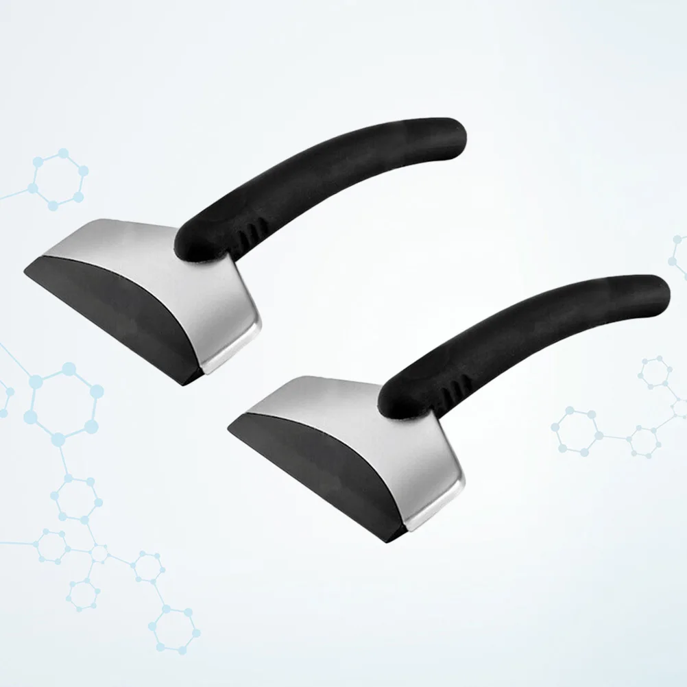 

2Pcs Auto Snow Shovel Premium Durable Ice Scraper No Scratch Windshield Frost Snow Shovel Car Ice Scraper
