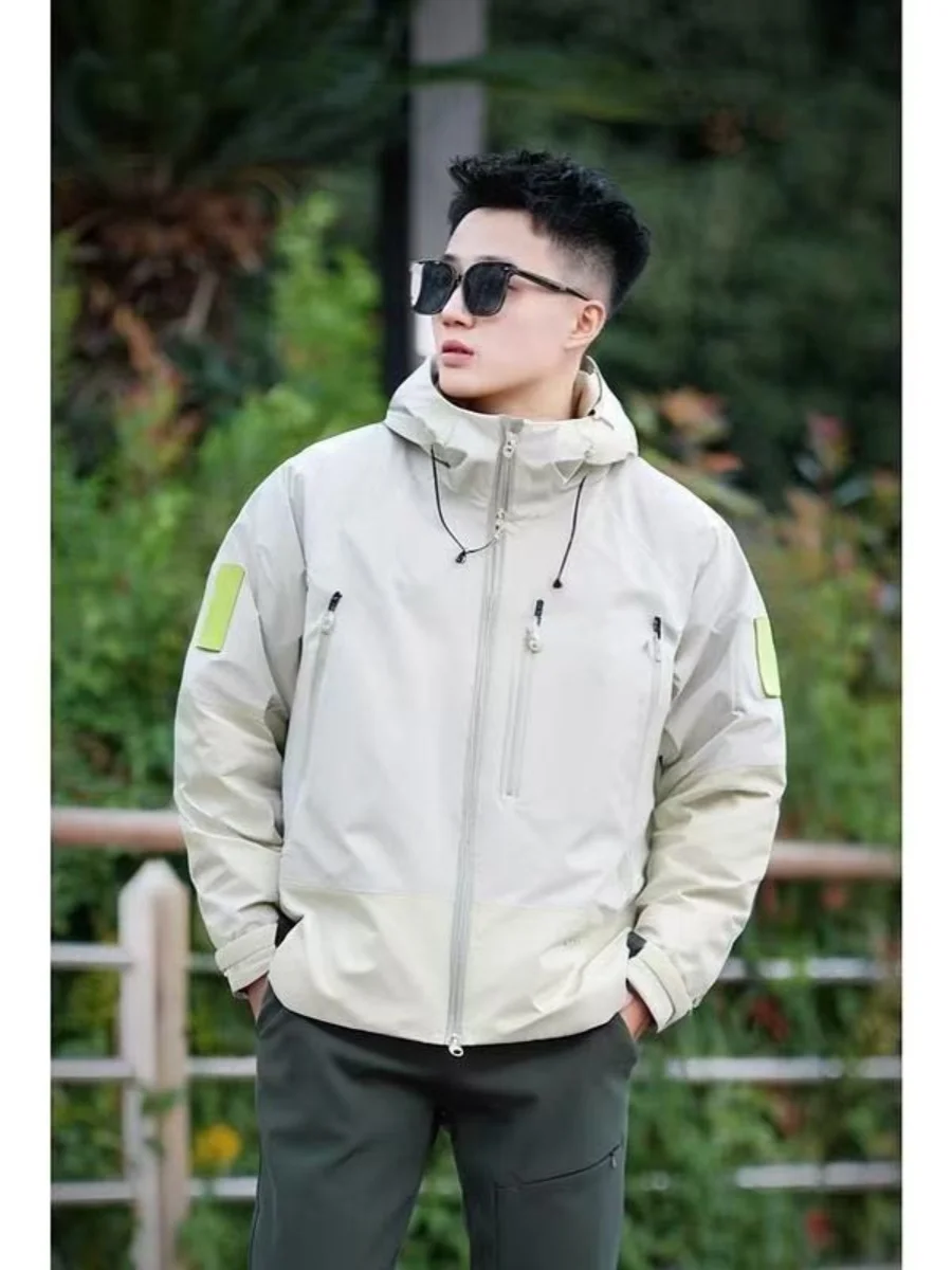 

2024, зимняя новая мужская хлопковая куртка с капюшоном, теплая, универсальная, удобная, высококачественная, простая, модная, подходит для японского ретро