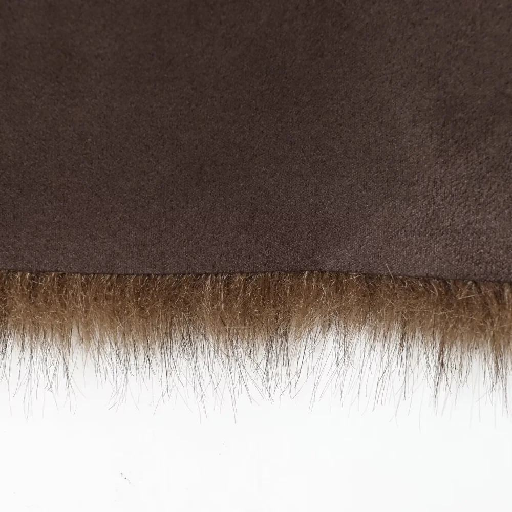 سترة نسائية فضفاضة من الفرو مع طية صدر السترة وأكمام طويلة وجيب بأزرار للخريف والشتاء سترة دافئة جديدة على الوجهين