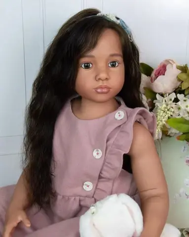 40inch Big Size Reborn Dolls Aloenka Huge Toddler Girl Painted Kit/Finished Hand-Rooted Hair DIY Handmade Toy Women's Kids Gift