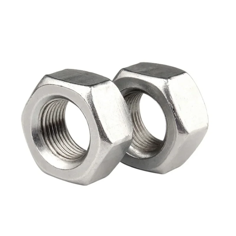 Sechskantmuttern aus Edelstahl 304 mit Feingewinde M4 M5 M6 M8 M10 M12 M14 M16 M18 M20 M22 M24 Steigung 0,5-2,0 mm – Detail 3